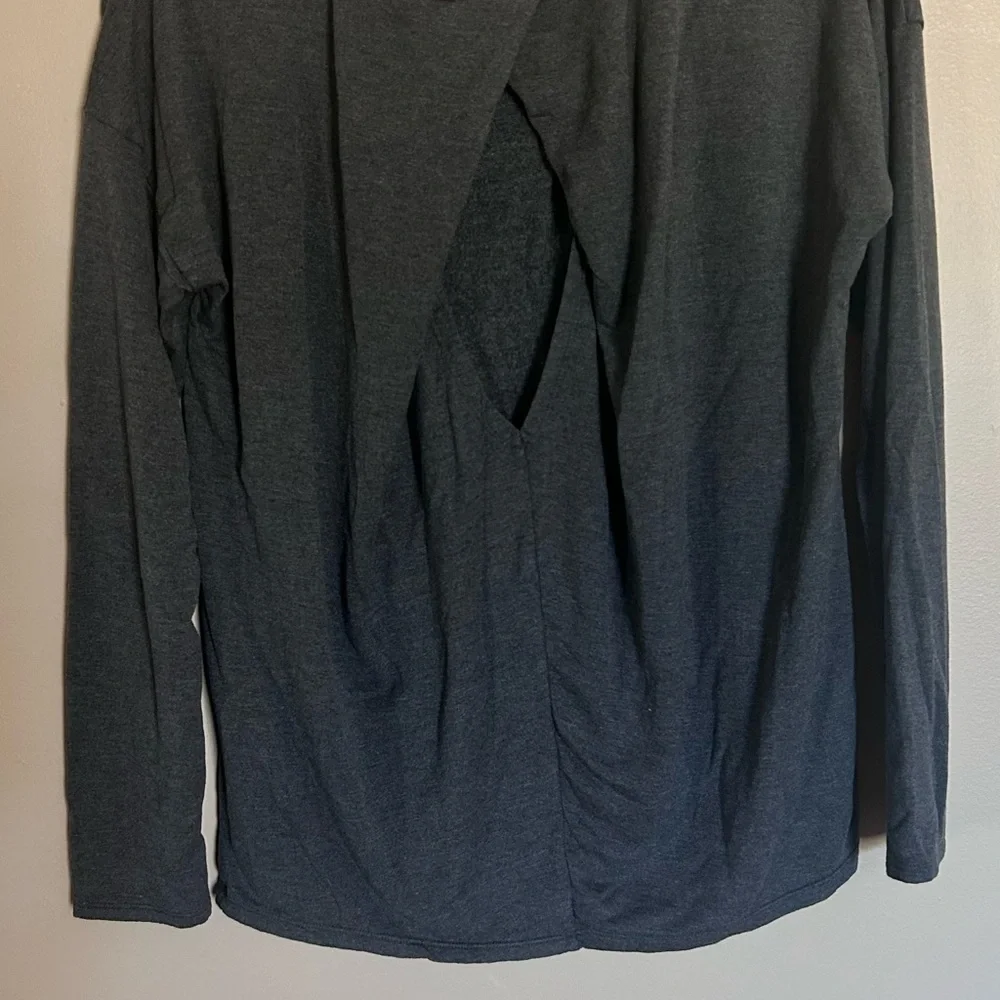Threads 4 Thought Charcoal Long Sleeve Top - Picture 3 of 7